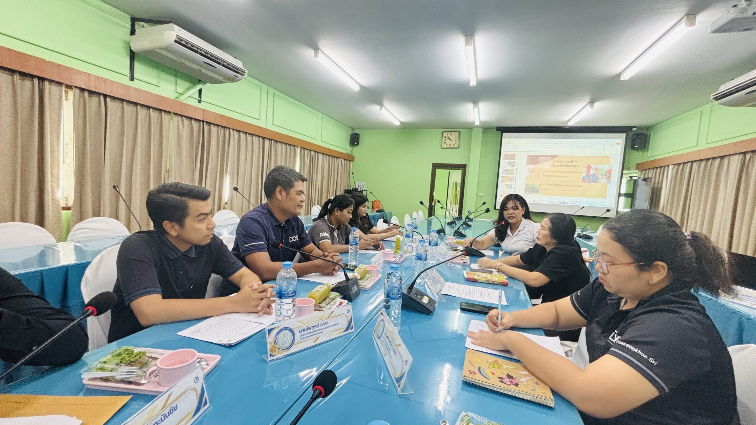 ร่วมประชุมขับเคลื่อนการสร้างความยั่งยืนในการประกอบอาชีพด้านการเกษตรด้วยกระบวนการกลุ่ม ของจังหวัดนครศรีธรรมราช