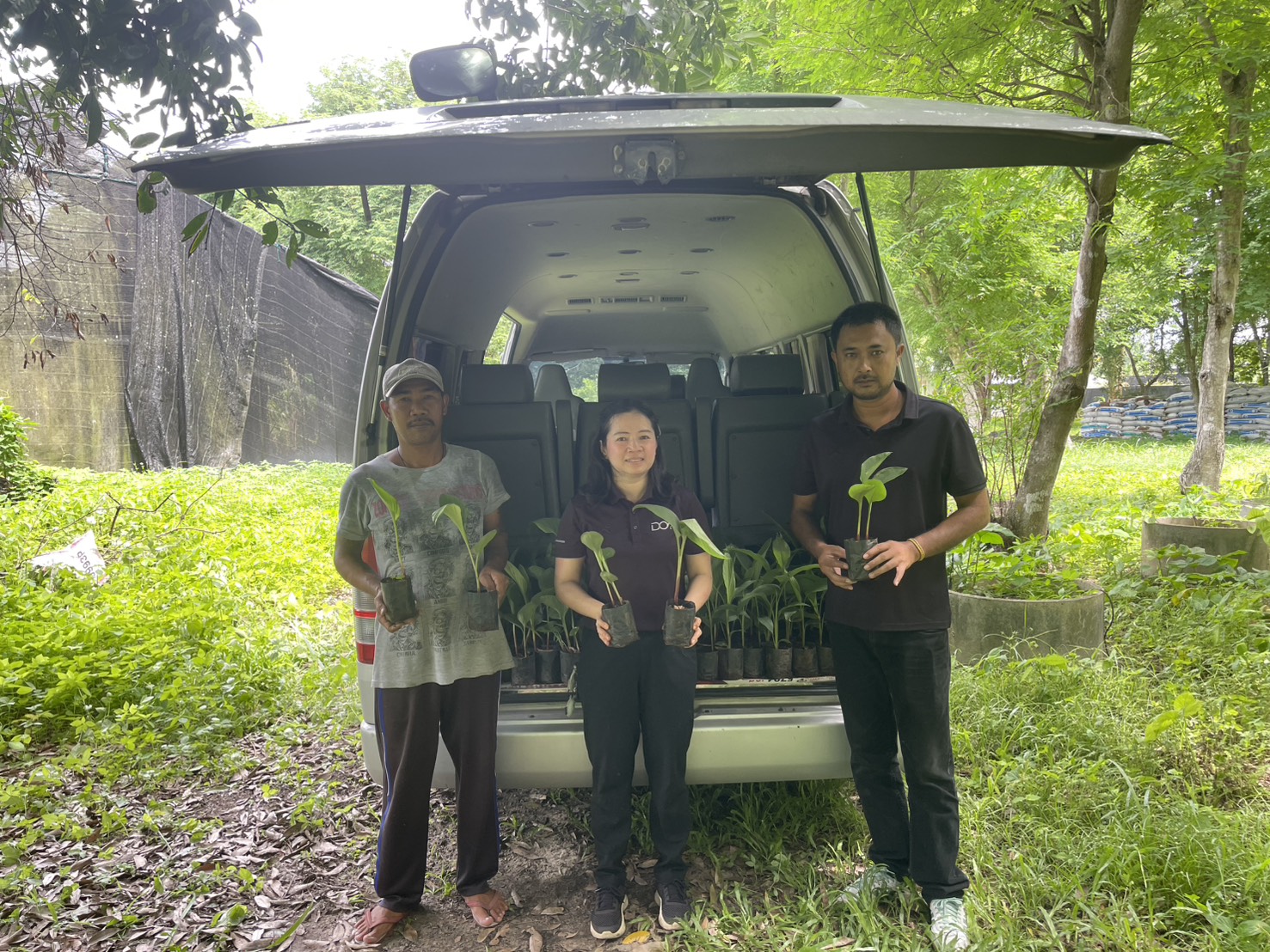 สนับสนุนพันธุ์พืชสมุนไพรพันธุ์ดี โรงพยาบาลกาญจนดิษฐ์ โครงการพัฒนาระบบบริการการแพทย์แผนไทยและแพทย์ทางเลือก