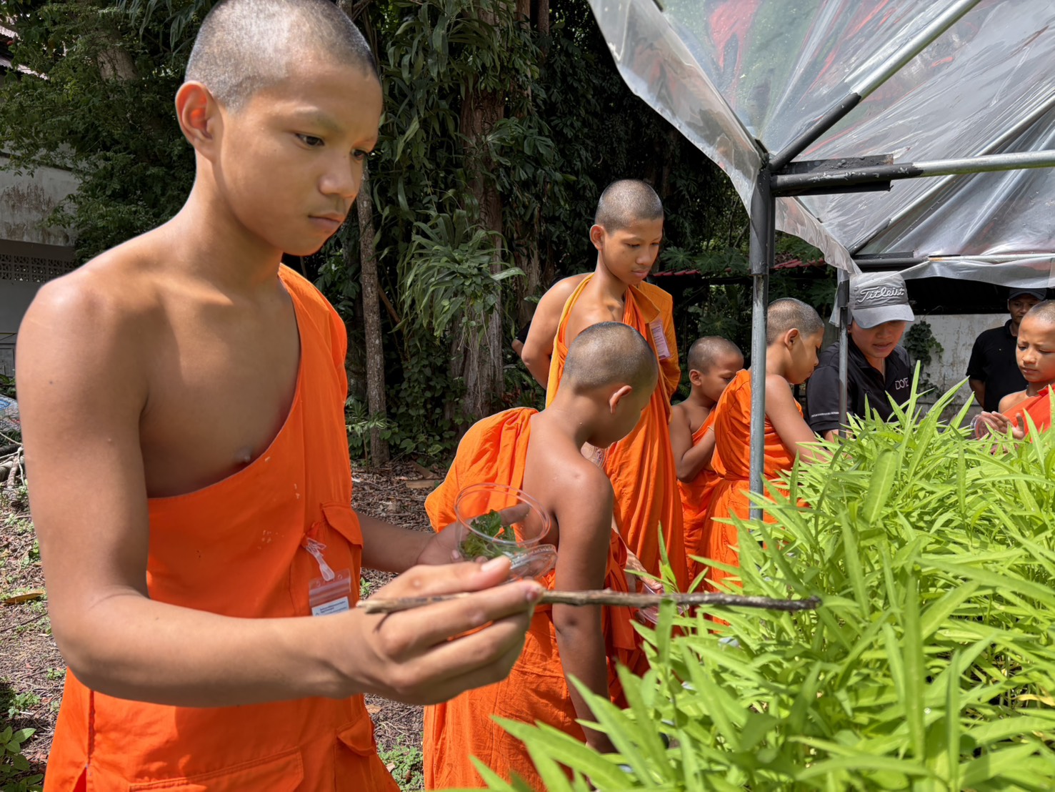 จัดกิจกรรมถ่ายทอดความรู้การงานอาชีพ (การเกษตร) วิชา “การป้องกันและการกำจัดศัตรูพืช” โรงเรียนพระปริยัติธรรมแผนกสามัญศึกษาปัญญาทีปวิทยานุสรณ์ จังหวัดสุราษฎร์ธานี