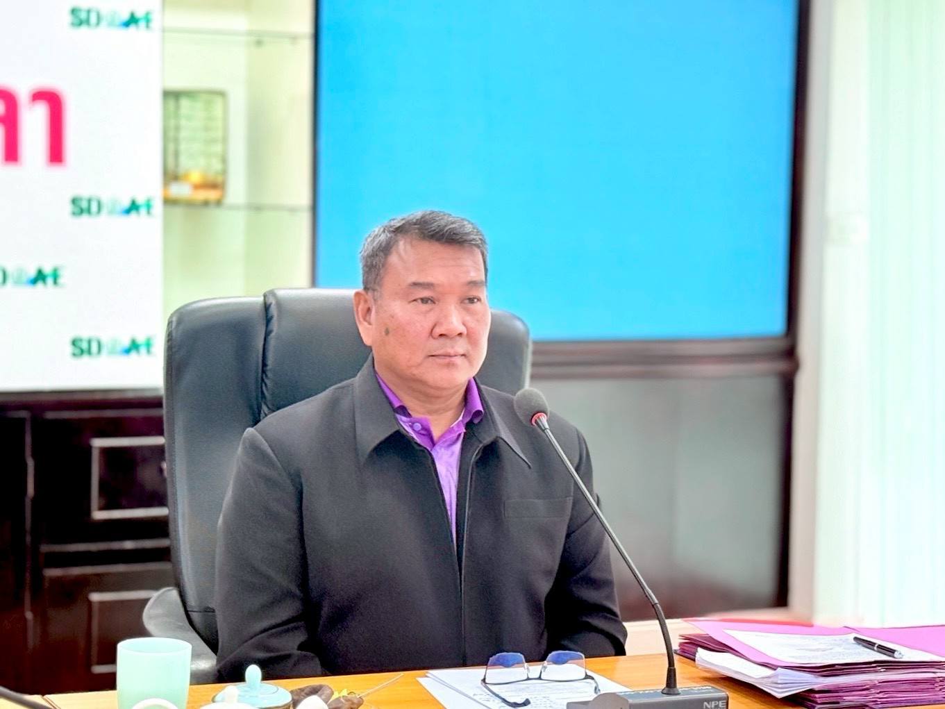 เกษตรเขต 5 ประชุมคณะทำงานสนับสนุนศูนย์ประมวลวิเคราะห์สถานการณ์ภัยพิบัติด้านพืชภาคใต้ (ศปภ.ที่ 5)