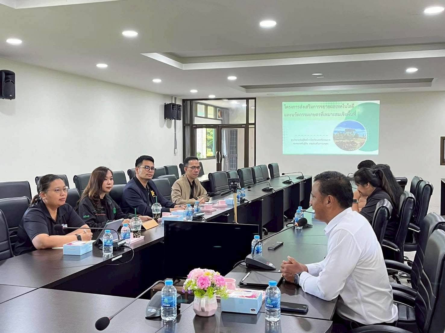 เกษตรเขต 5 ลงพื้นที่ติดตามโครงการส่งเสริมการขยายผลเทคโนโลยีและนวัตกรรมเกษตรที่เหมาะสมเชิงพื้นที่